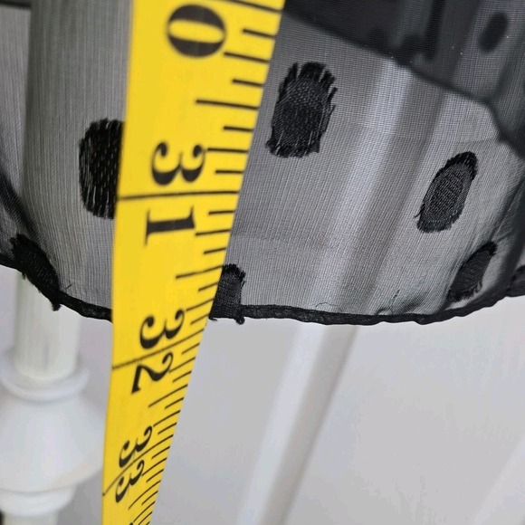 Natori Black Sheer Polka Dot Short Kimono Robe Lingerie‎ Size S Dressing Gown - Picture 5 of 6